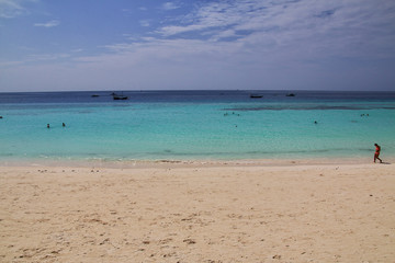 Fototapeta na wymiar Nungwi Beach, Zanzibar, Tanzania, Indian ocean