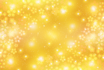 桜　春　金　背景 