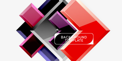 Glossy arrows geometric background