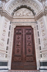 Door of the cathedral of Florence, Italy