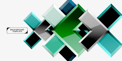 Glossy arrows geometric background