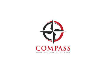 compass logo and icon vector illustration design template