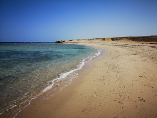 einsamer Traumstrand Sahara Ägypten