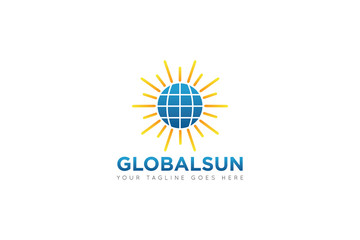 globe logo and icon vector illustration design Template