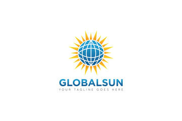 globe logo and icon vector illustration design Template