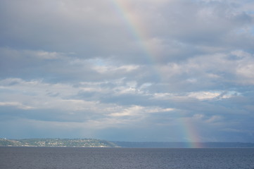 Rainbow Ends in Water