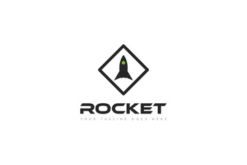 rocket logo and icon vector illustration design Template