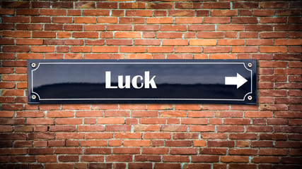 Street Sign to Luck