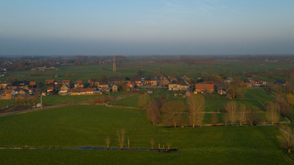 Fototapeta na wymiar Small village in Flanders