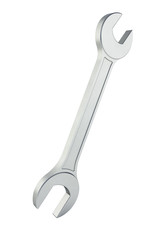 Wrench isolated on white background 3d rendering without shadow