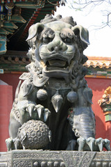 in a buddhist temple in beijing (china) 