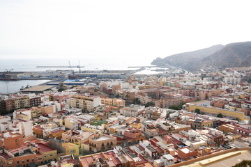 Alméria Espagne vue sur le port