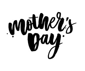 Happy Mothers Day elegant typography pink banner. Calligraphy text and heart in frame on red background for Mother's Day. Best mom ever vector illustration