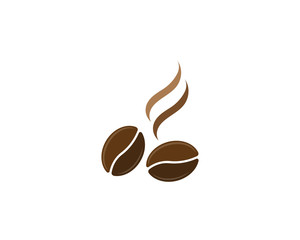vector coffee beans template vector icon illustration design 