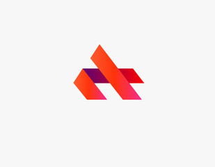 Creative logo icon letter A gradient for business company