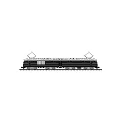 Electric locomotive icon,Train vector Illustration on white background