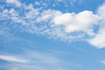 Cloud with blue sky.