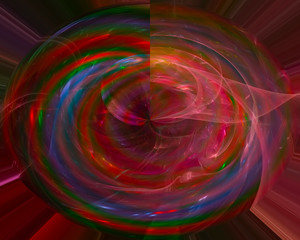 abstract digital fractal, fantasy design