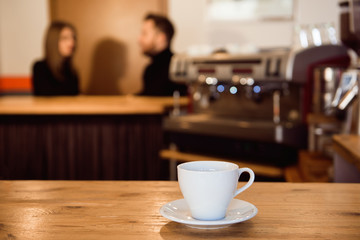 Coffee Shop Bar Counter Cafe Restaurant Relaxation Concept.