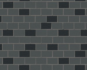 Black brick wall background image. 3D illustration – illustration  