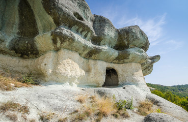 Fototapeta na wymiar The thracian rock tomb near the village of Pchelari, Bulgaria