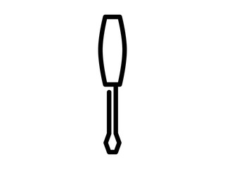 screwdriver line vector icon