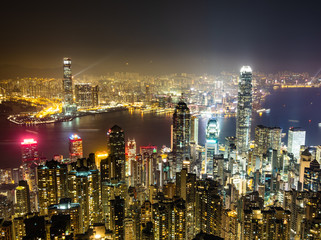 世界三大夜景　香港　ビクトリア・ハーバー