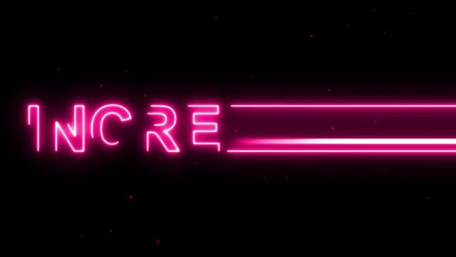 Incredible text revealed neon modern hot glowing motion background. Available in 4K 60 fps video render footage