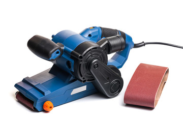 strip sander tool  isolated on white background