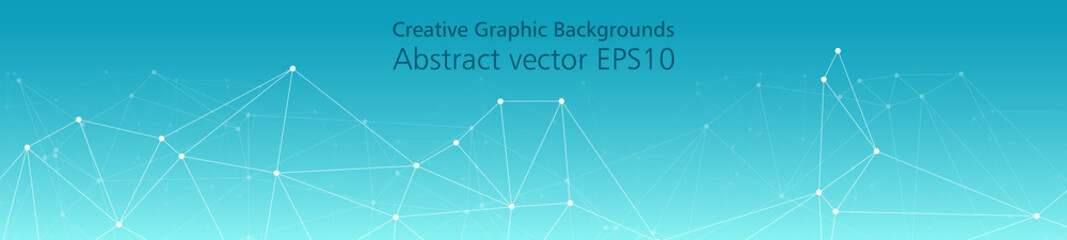 Chemistry wide banner concept copy space vector layout