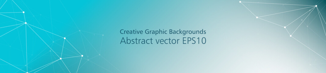 Abstract tech innovation graphic, vector banner triangle shapes pattern, copy space