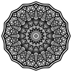 Mandalas for coloring book. Decorative round ornaments. Unusual