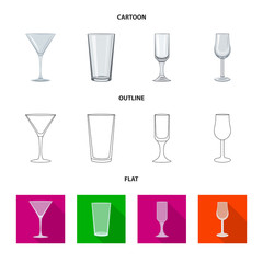 Isolated object of form and celebration icon. Collection of form and volume vector icon for stock.