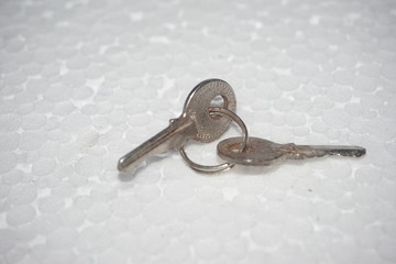 antique old key to unlock the gate and door