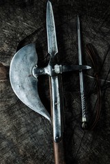 set of tools on white background