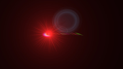 red lens flare