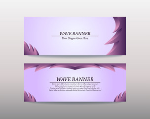 Wave colorful background for web banner, greeting card & Promotion template