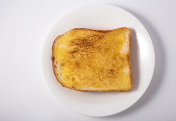 Slices of bread with butter