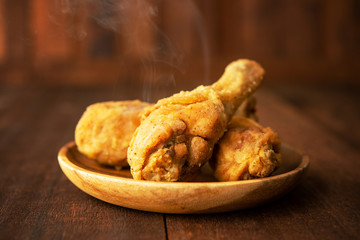 Plate of original recipe fried chickens