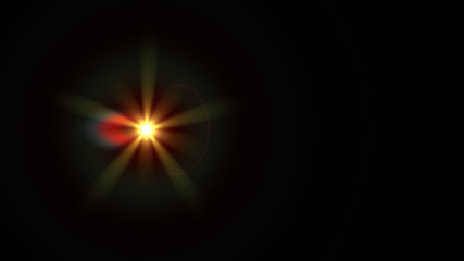 yellow lens flare