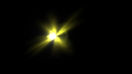 yellow lens flare