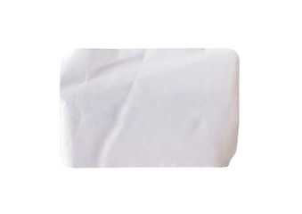 Sticker label isolated on white background with clipping path