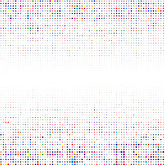 Background of colorful dots on a white 