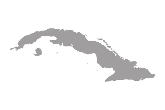 cuba map vector. / cuba map