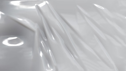 Bright Grey Plastic Foil Background - 260980373