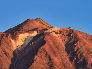 A Spectacular view to the Pico del Teide volcano in Tenerife national park, Canary Island, Spain