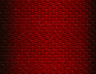 Deep red gradient snake skin pattern, oval scale