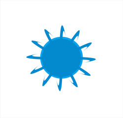 vector logo of planet for science and space company