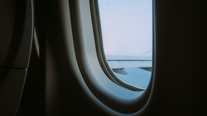 Naklejka premium Plane window