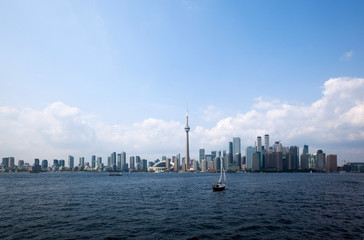 Beautiful Toronto City view from The Island